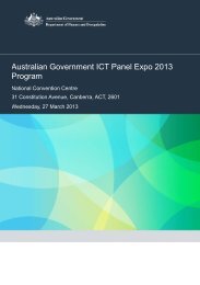 Australian Government ICT Panel Expo 2013 Program
