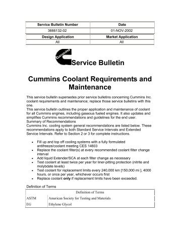 Service Bulletin Number