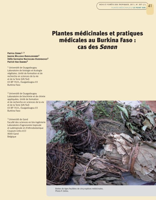 Resúmenes - Bois et forêts des tropiques - Cirad