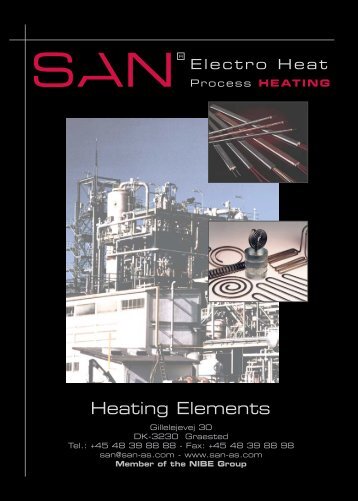Heating Elements - SAN Electro Heat A/S