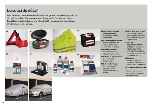 Brochure accessoires Yaris 2012 - sites Toyota