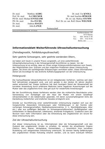 finden Sie das neue Informationblatt zur Feindiagnostik.