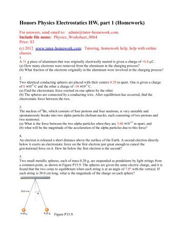 Webassign Physics Questions and Answers - Tutor-Homework.com