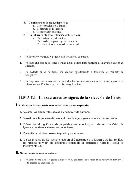 ÃREA QUÃ TEMA 1.1 Dios es nuestro Padre - Centro Nacional de ...