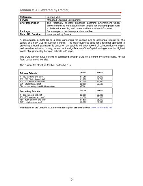 London Grid for Learning - To Parent Directory - LGfL