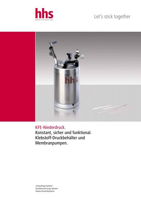 KFE-Niederdruck. Konstant, sicher und funktional ... - hhs-systems.de