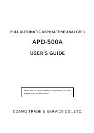 APD-500A User's Guide - Xebex.jp