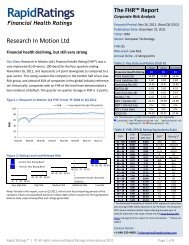 The FHR™ Report - Rapid Ratings