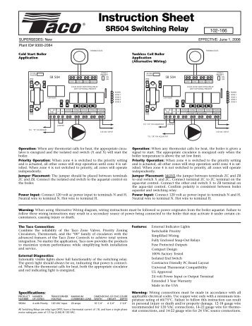 SR504 (102-166) IN. SH. w/fuses - PEX Universe