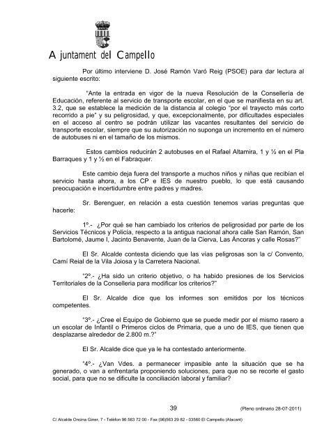 Pleno ACTA 15-2011P.pdf - Ayuntamiento de El Campello