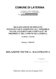 relazione tecnica-illustrativa - Comune di Laterina