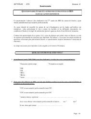 DIP-PÔLES - GT3 Annexe : 8 Questionnaire Ce ... - Site DIP-PÔLES