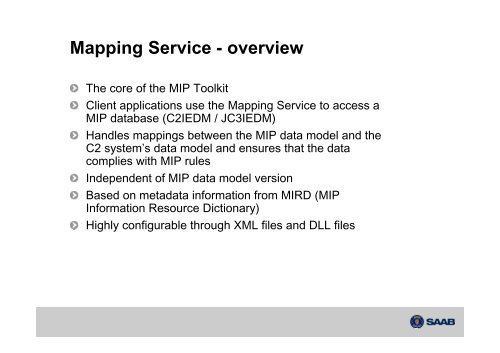 MIP Product Suite Tool Kit Introduction (pdf) - Saab