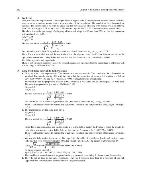 Chapter 7. Hypothesis Testing with One Sample