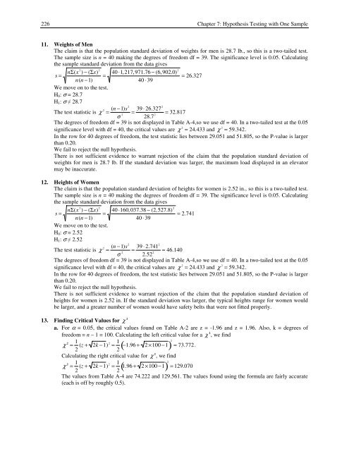 Chapter 7. Hypothesis Testing with One Sample