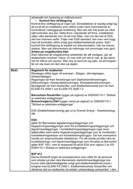 LÃ¤rarhandledning till ElteknikerhÃ¤fte/bildspel InnehÃ¥ll i ... - Trafikverket