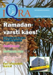 Iqra - Eesti moslemite kuukiri - Islam