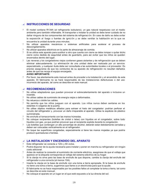 instruction manual manual de instrucciones - Avanti Products