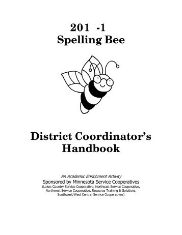 Spelling Bee Handbook - Northeast Service Cooperative