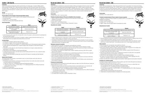 Colilert 250 Package Insert - IDEXX Laboratories