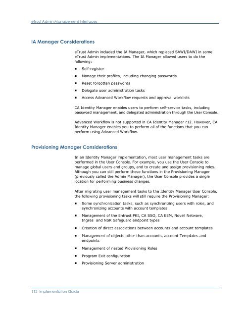 CA Identity Manager Implementation Guide - CA Technologies