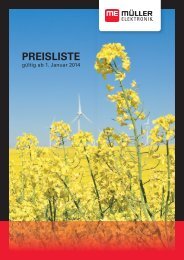 Preisliste 2014 - Müller-Elektronik