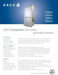 KACO blueplanet 02xi series grid-tied inverters - OVG Solar Inc.