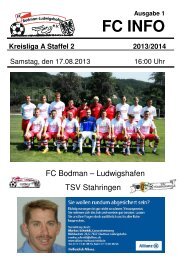 Ausgabe 1 - FC Bodman-Ludwigshafen