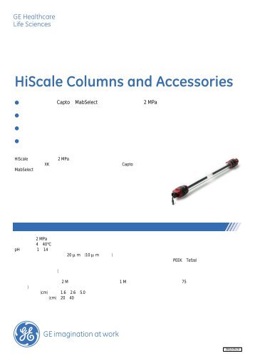 [PDF] HiScale Columns and Accessories
