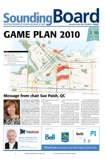 Message from chair Sue Paish, QC - Vancouver Board of Trade