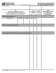 Qualifications Rating Sheet for Best Qualified ... - NALC Branch 78