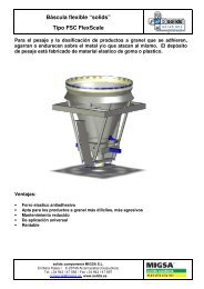 BÃ¡sculas de tolva flexible âFlexScaleâ Tipo FSC