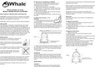 Whale Gusher 30 Installation Instructions