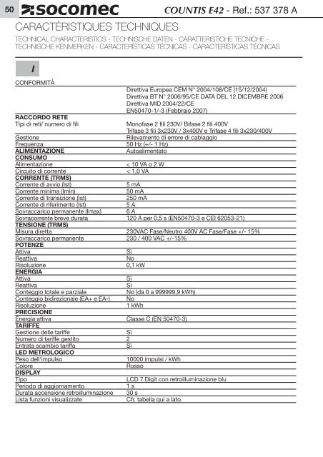 COUNTIS E42 - Socomec