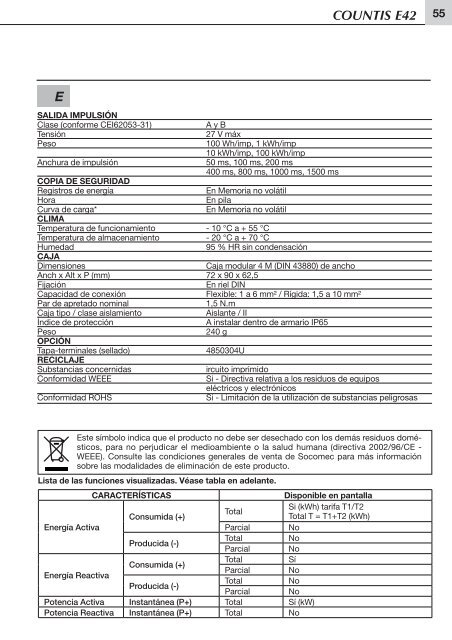 COUNTIS E42 - Socomec