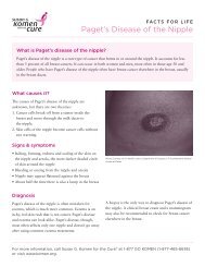 Paget's Disease of the Nipple - ShopKomen.com