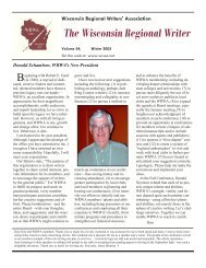 2005 Winter - Wisconsin Writers Association