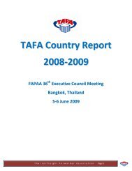 TAFA Country Report 2008-2009 - FAPAA