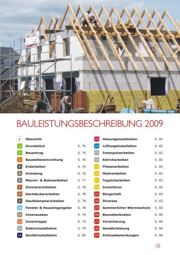 BAULEISTUNGSBESCHREIBUNG 2009 - Bauunternehmen Dirk ...