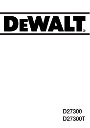 D27300 D27300T - Service - DeWALT