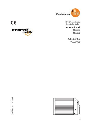 (deutsch) R360 ClassicController | CR0020, CR0505 - IFM Electronic