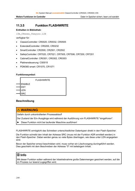 (deutsch) R360 ClassicController | CR0020, CR0505 - IFM Electronic