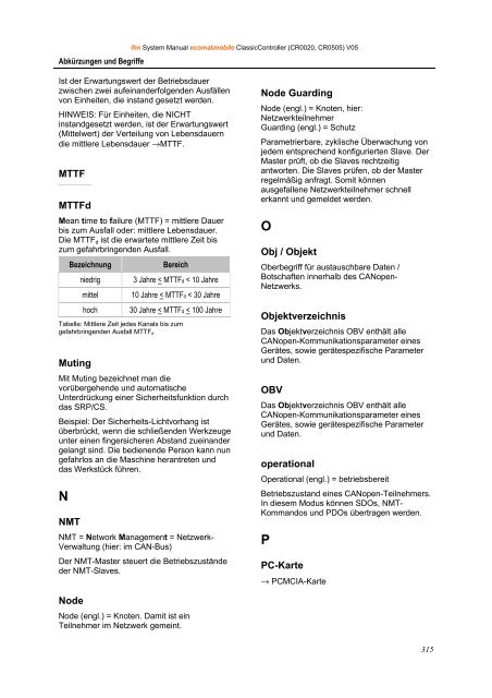 (deutsch) R360 ClassicController | CR0020, CR0505 - IFM Electronic