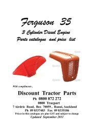 Ferguson 35 3 cylinder - Discount Tractor Parts