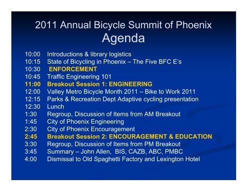 PHX Bicycle Summit & other Innovations - azite