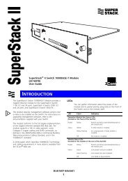 SuperStack II Switch 1000BASE_T Module 3C16978 User ... - CXtec