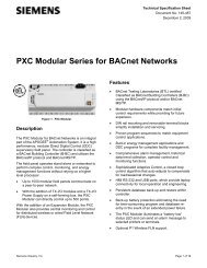 PXC Modular Series for BACnet Networks - BACnet International