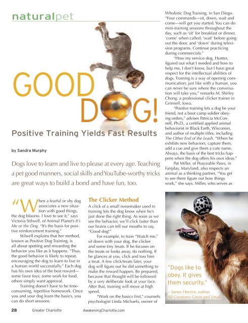 2Over-training. - Natural Awakenings Magazine Charlotte