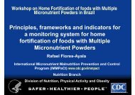 Principles, frameworks and indicators for a monitoring system for ...