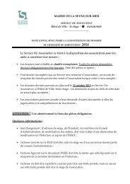 Note explicative et liste des pièces obligatoires - La Seyne-sur-Mer